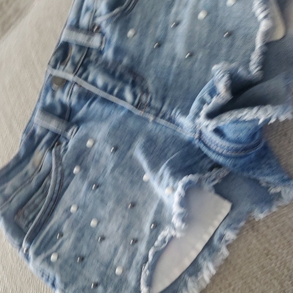 No Boundaries short shorts Jean Blue size 5 juniors - Picture 2 of 5